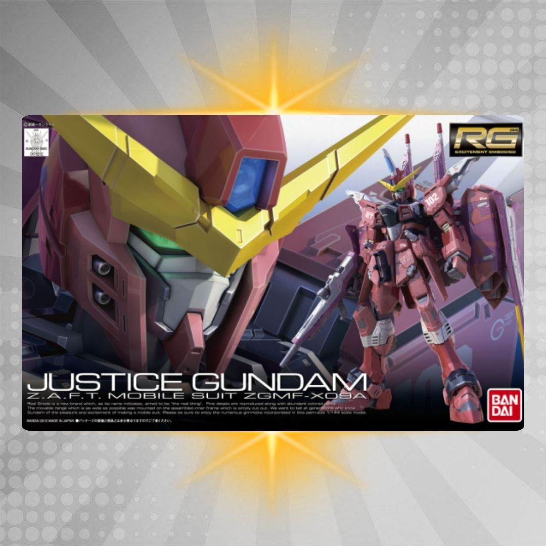Bandai RG 1/144 #09 ZGMF-X09A Justice Gundam Model Kit – Magic Chest