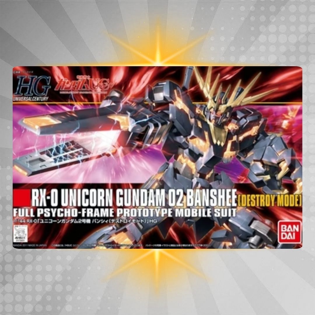 Bandai HGUC 1/144 #134 RX-0 Unicorn #2 Banshee (Destroy Mode) Model Kit