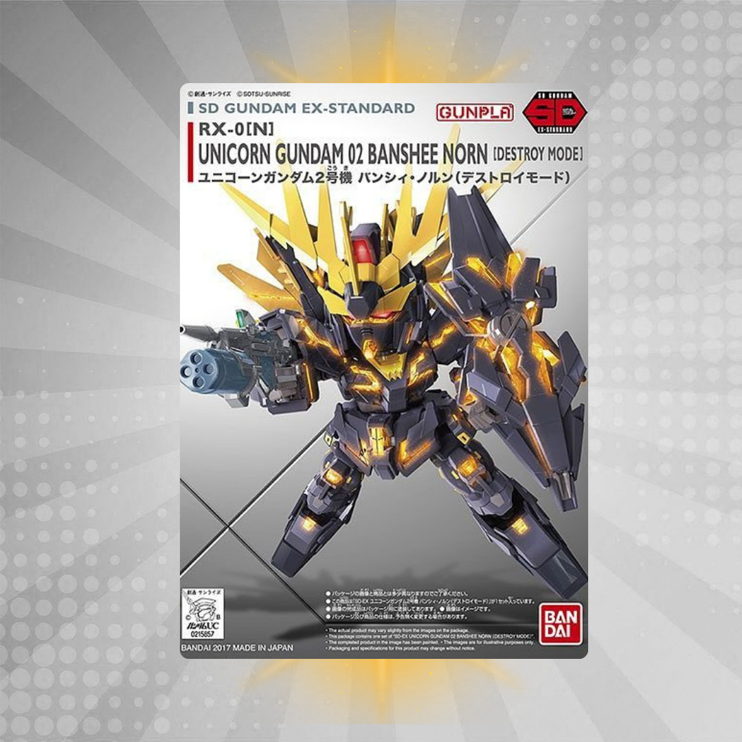 Bandai SD EX-Standard 015 Unicorn Gundam 02 Banshee Norn (Destroy Mode) Model Kit