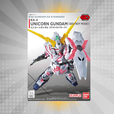 Bandai SD EX-Standard 005 Unicorn Gundam (Destroy Mode) Model Kit