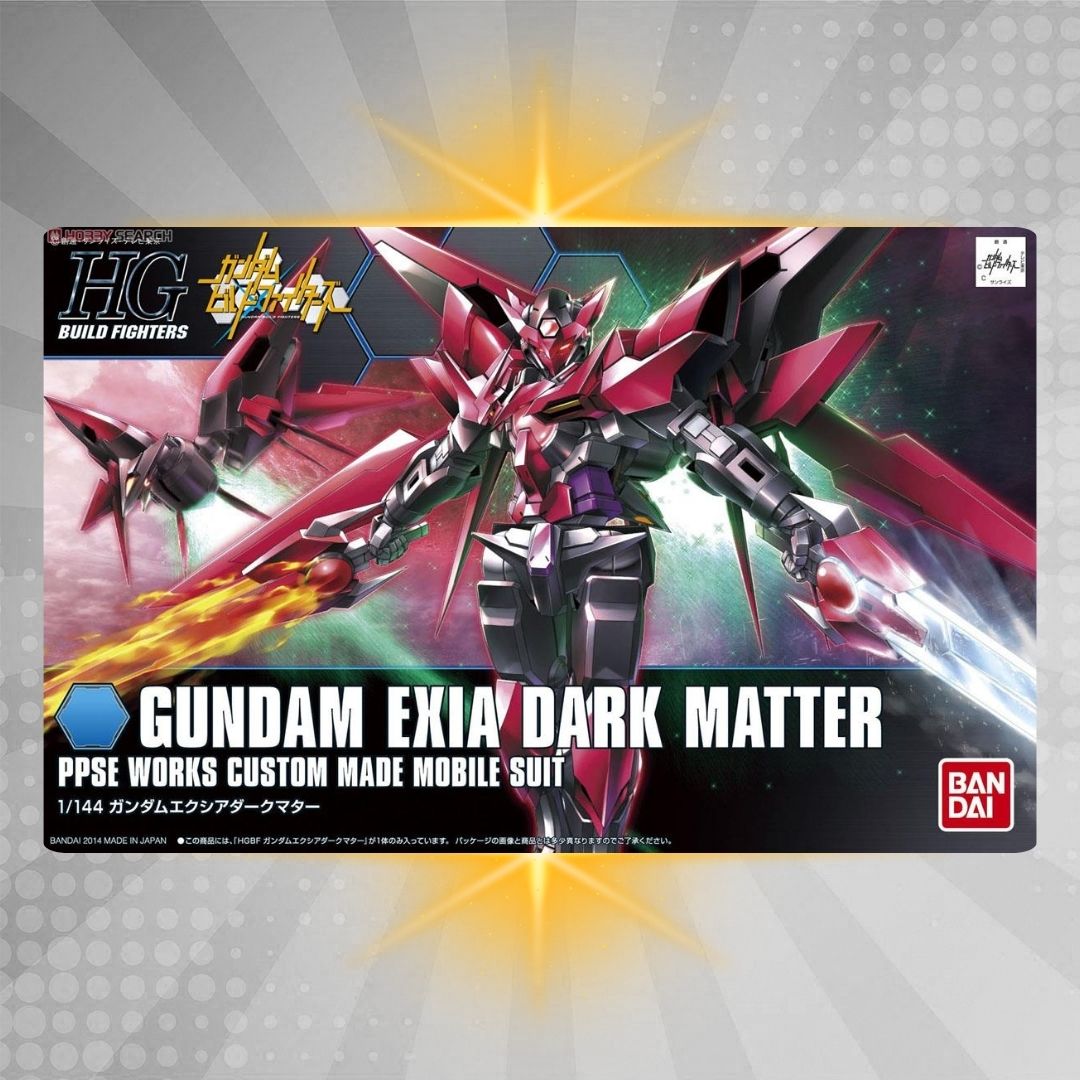 Bandai HGBF 1/144 Gundam Exia Dark Matter Model Kit