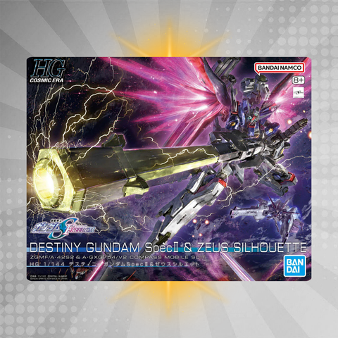 Bandai HGCE 1/144 Destiny Gundam Spec II & Zeus Silhouette Model Kit