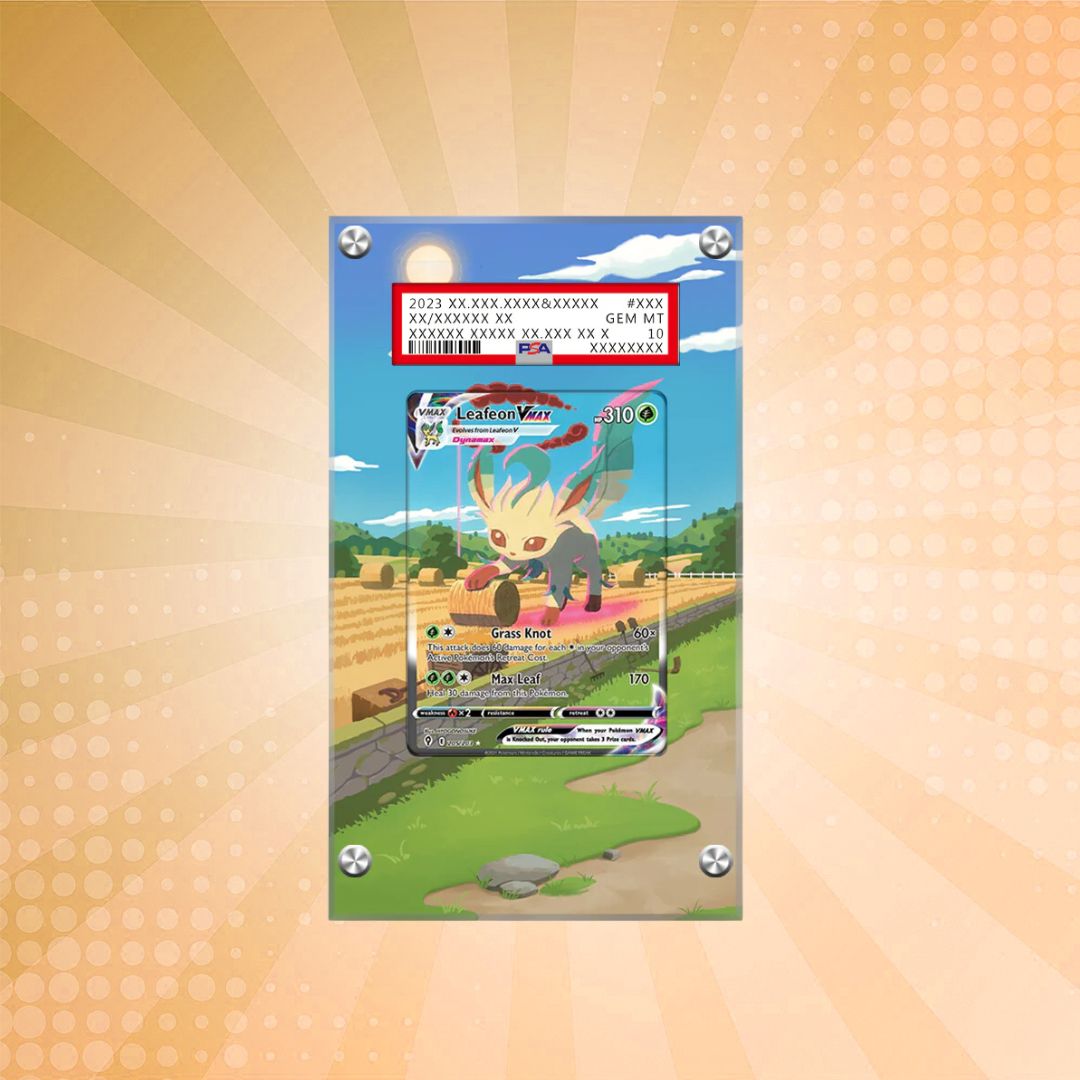 [PSA] Leafeon VMAX 205/203 Pokémon Extended Artwork Protective Card Display Case