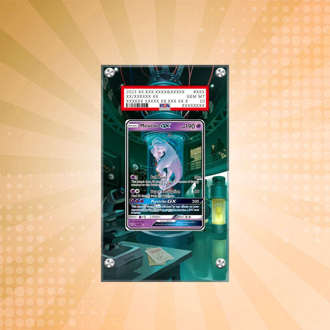[PSA] Mewtwo GX 39/73 Pokémon Extended Artwork Protective Card Display Case
