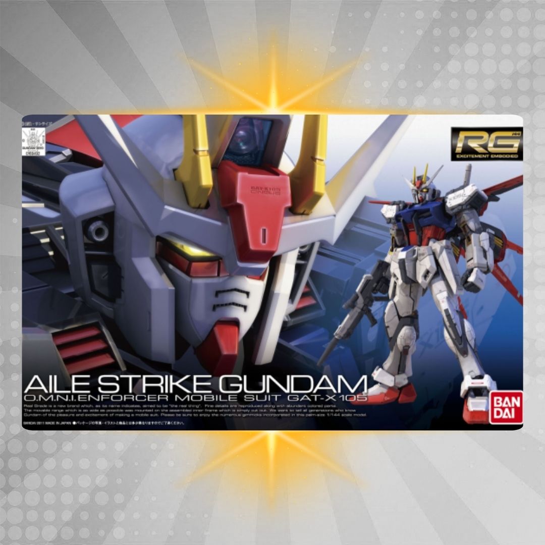 Bandai RG 1/144 #03 GAT-X105 Aile Strike Gundam Model Kit