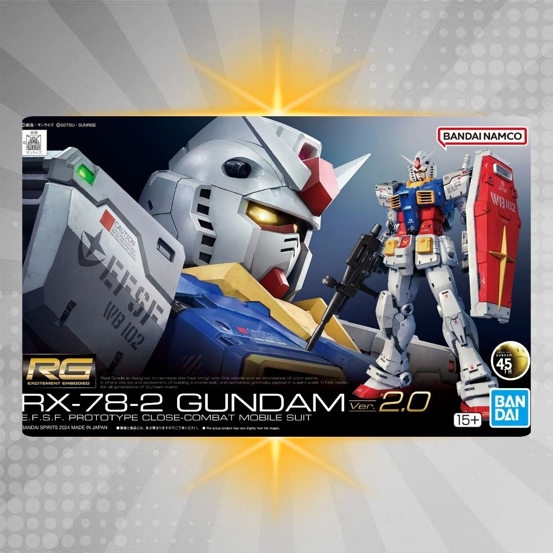Bandai RG 1/144 RX-78-2 Gundam Ver.2.0 Model Kit