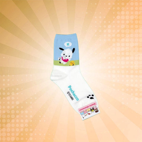 Sanrio Color Match Long Socks (Size: 220-260mm) - Pochacco