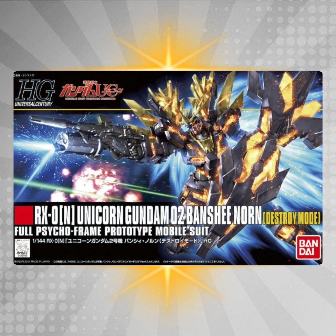 Bandai HGUC 1/144 #175 Unicorn Gundam 2 Banshee Norn (Destroy Mode) Model Kit