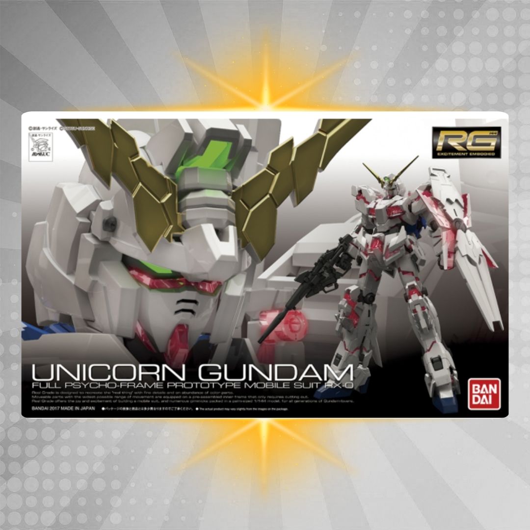 Bandai RG 1/144 Unicorn Gundam Model Kit